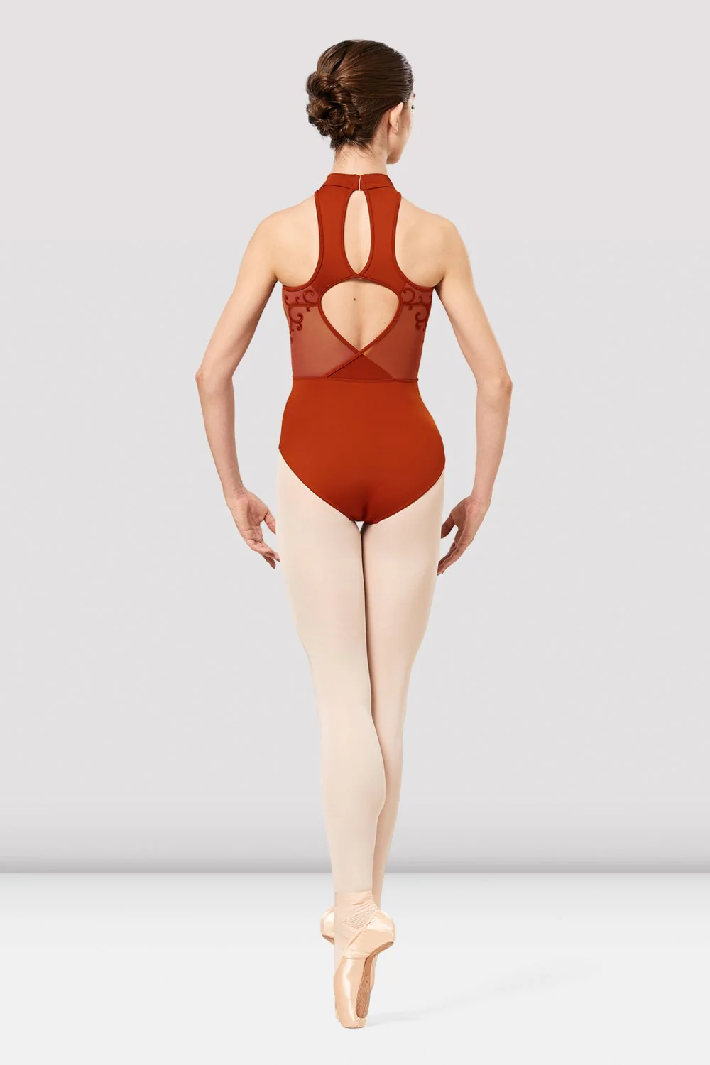 Maillot_Hikari_Alca_Larga_Mulher_laranja_Rodopio_Loja-Ballet_Funchal_Madeira_2